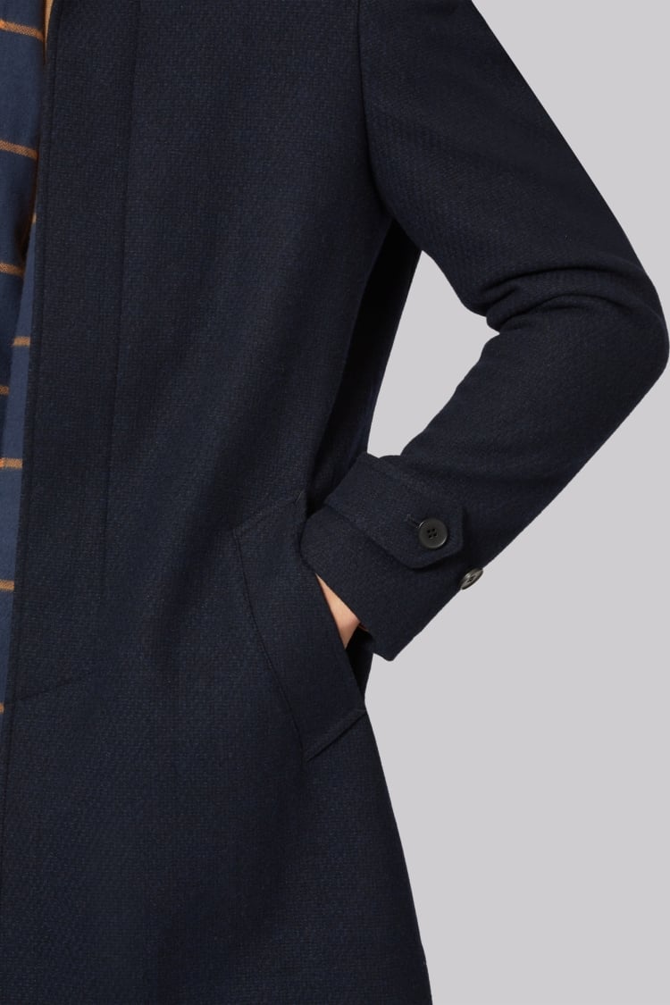 Men's wool car coat slim outlet fit