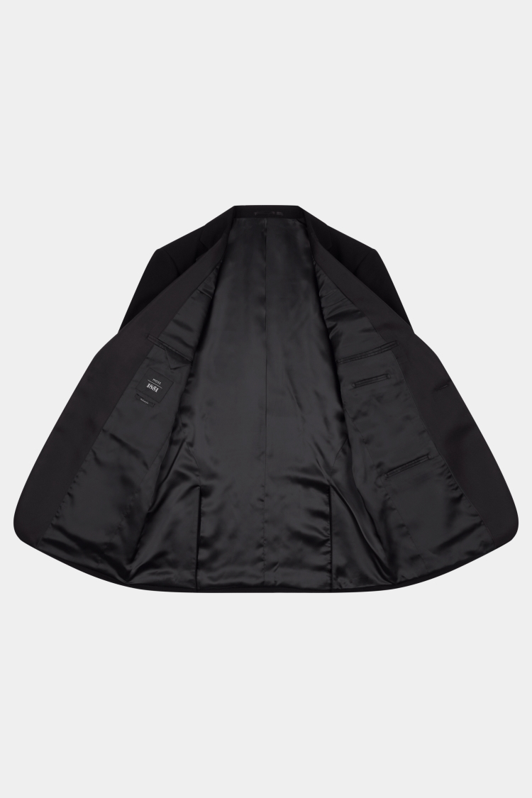 Moss 1851 Tailored Fit  Black Notch Lapel Dress Jacket