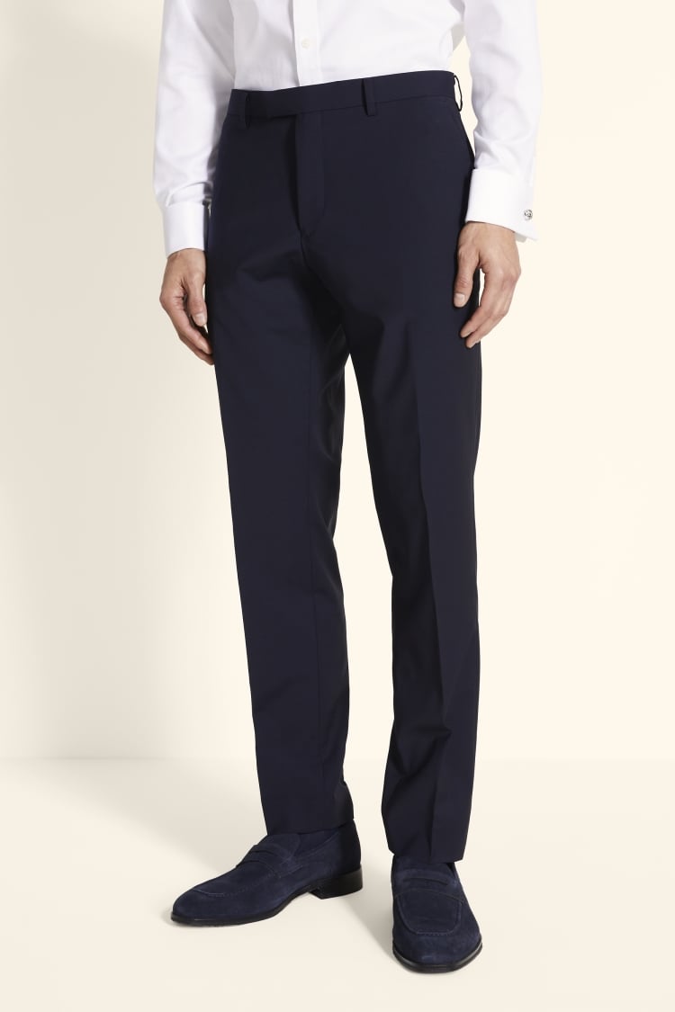 Tailored Fit Performance Navy Pants