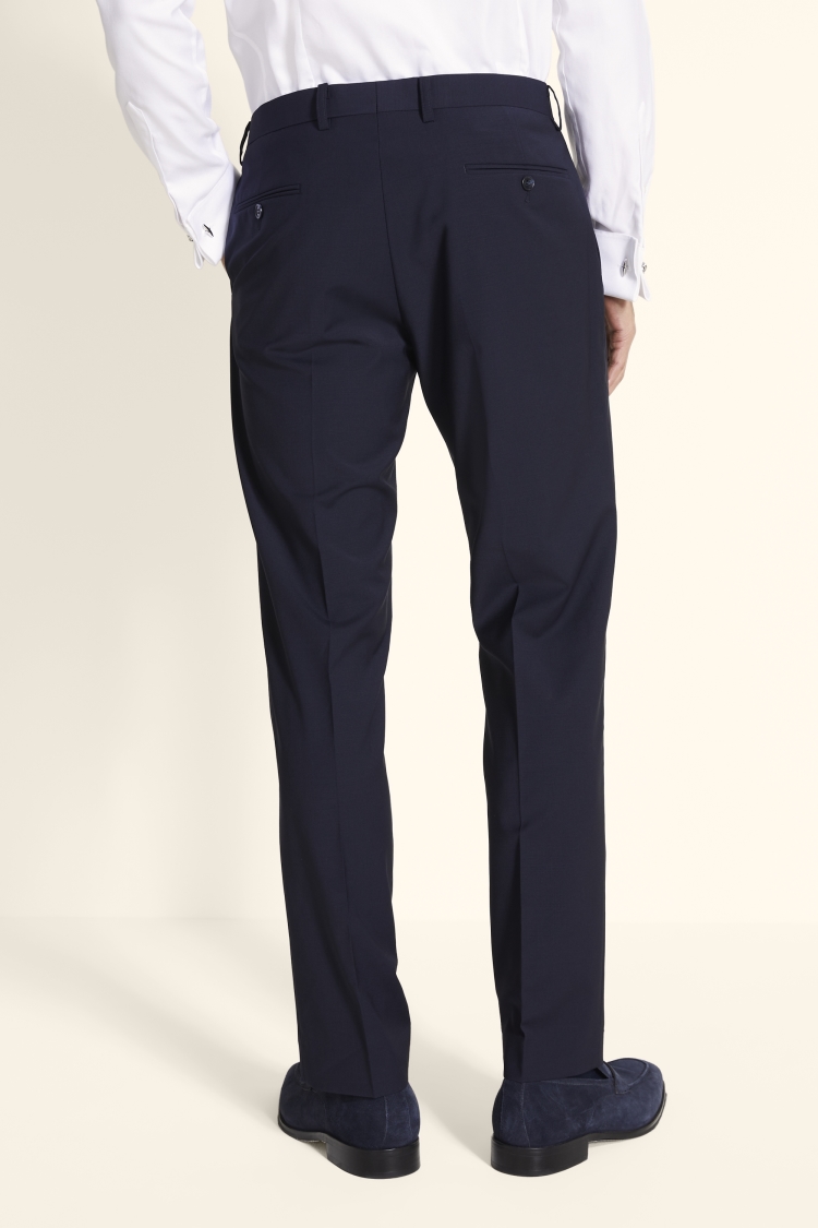 Tailored Fit Performance Navy Trousers