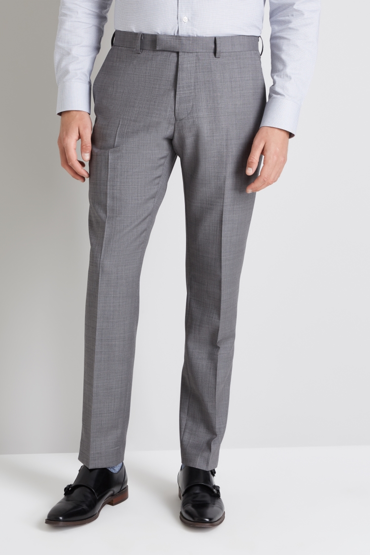 Moss 1851 Tailored Fit Grey Sharskin Pant