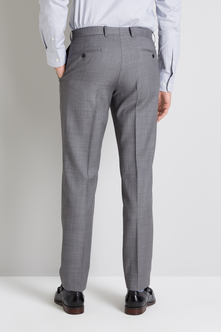 Moss 1851 Tailored Fit Grey Sharskin Trouser