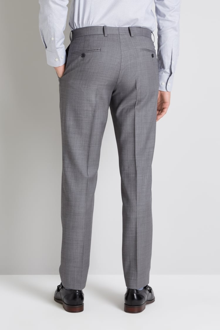 Moss 1851 Tailored Fit Grey Sharskin Pant