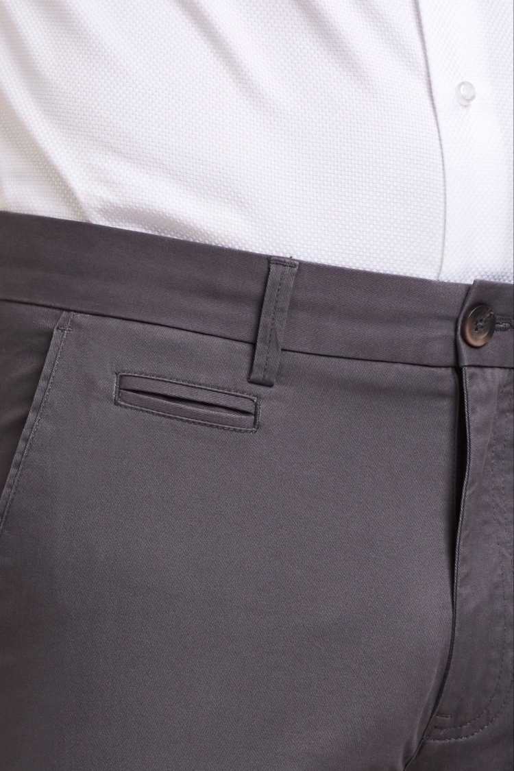 Tailored Fit Graphite Stretch Chinos