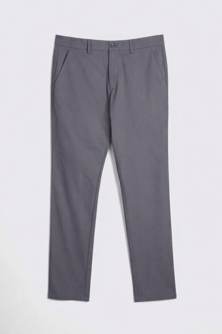 Tailored Fit Graphite Cotton Chinos