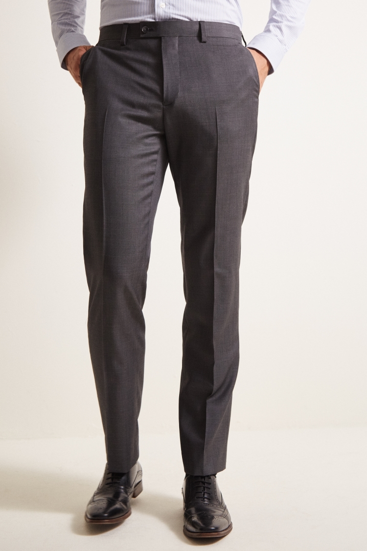 Ted Baker Tailored Fit Grey Pindot Trousers