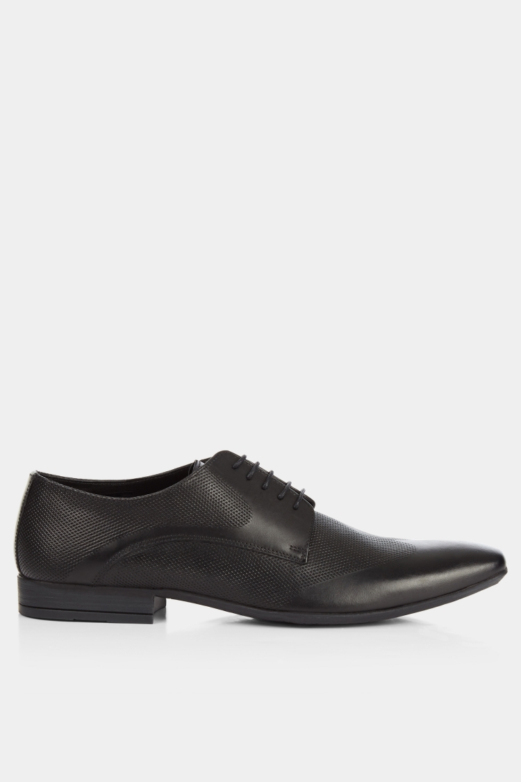 Moss London Walton Smart Textured Derby Shoe | Buy Online at Moss