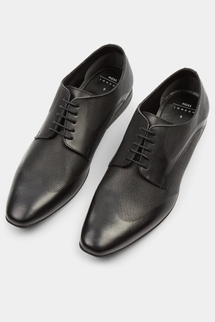 Moss London Walton Smart Textured Derby Shoe | Buy Online at Moss