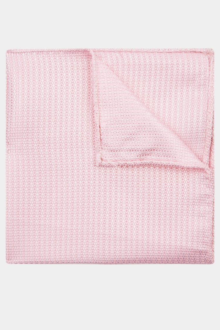 Pink Knit Texture Pocket Square