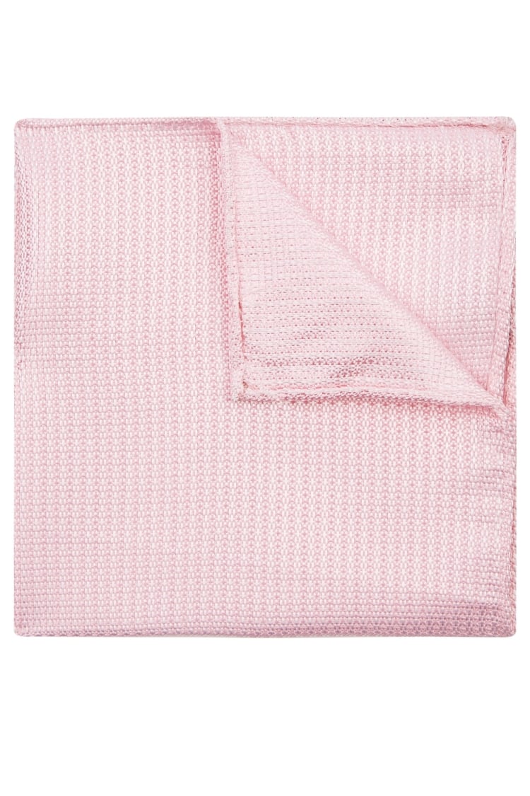 Pink Knit Texture Pocket Square