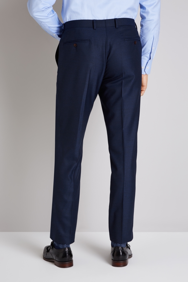 Ermenegildo Zegna Cloth Tailored Fit Ink Trousers | Buy Online at Moss