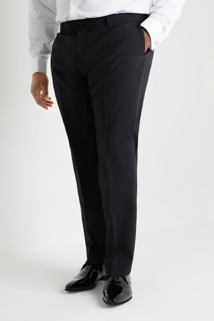Tailored Fit Black Tuxedo Pants