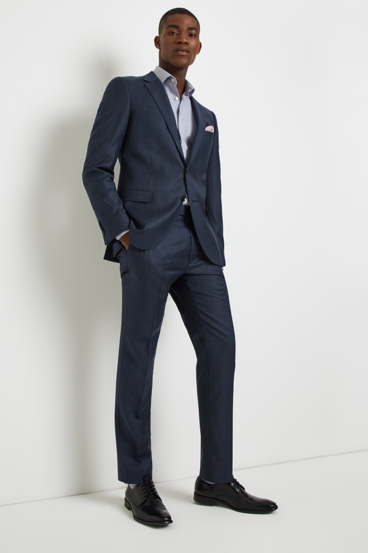 Slim Fit Micro Puppytooth Suit Jacket