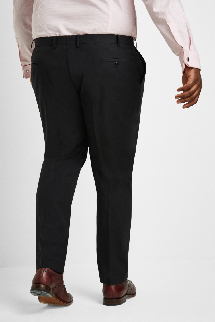Tailored Fit Performance Black Trousers