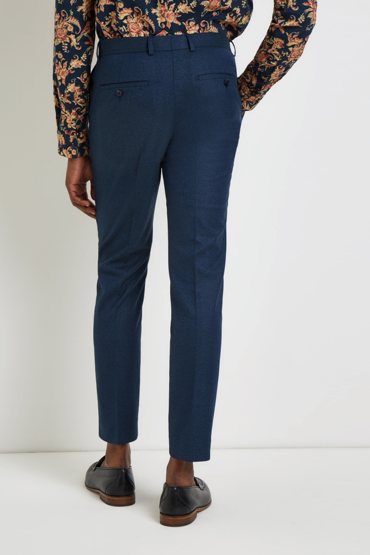 Moss London Skinny Fit Teal Trousers