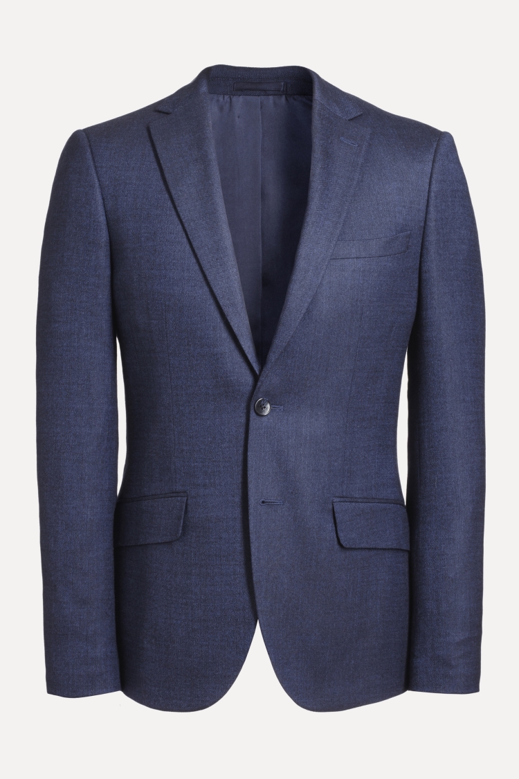 Slim Fit Blue Twisted Suit