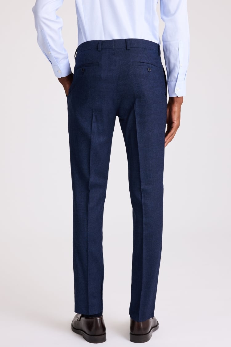 Slim Fit Blue Twisted Trousers | Buy Online at Moss