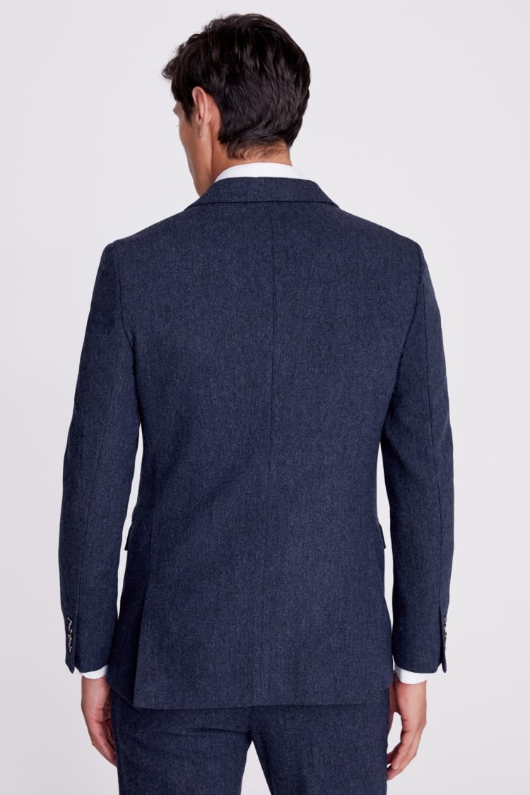 Slim Fit Blue Donegal Suit