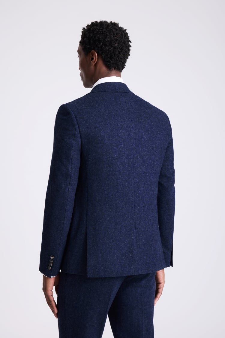 Slim Fit Blue Donegal Jacket