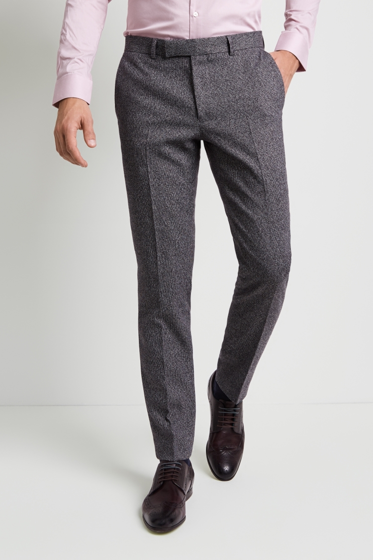 Moss London Skinny Fit Charcoal Puppytooth Pants
