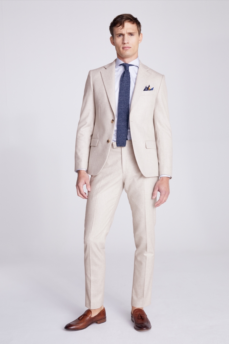 Italian Tailored Fit Light Grey Suit