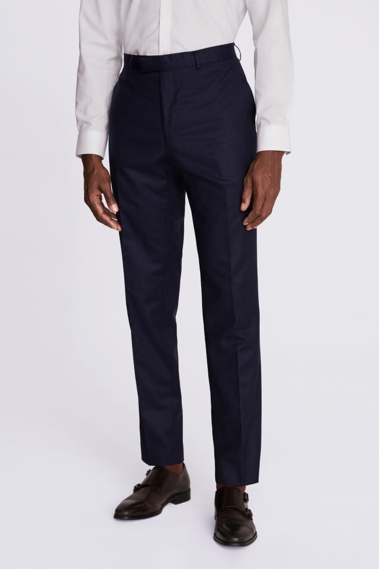 Elodie Tailored Trouser - French Navy Blue - Free Returns On All Orders –  WYSE London