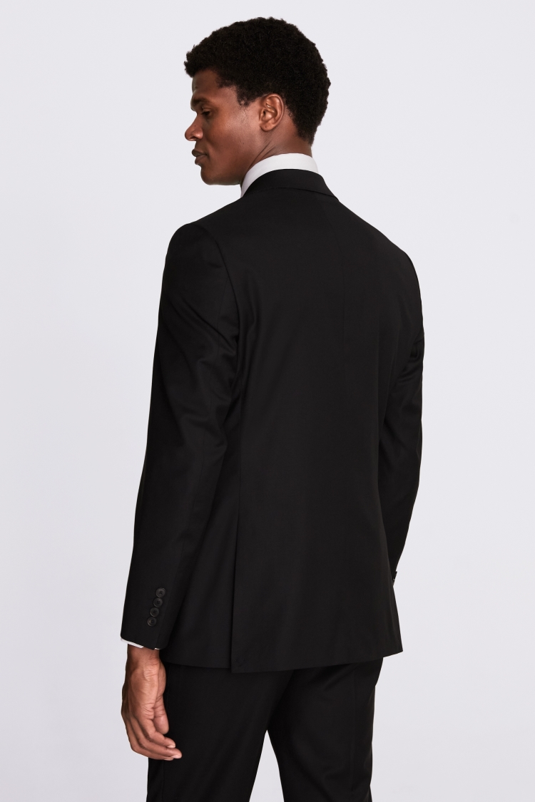 Italian Tailored Fit Black Suit