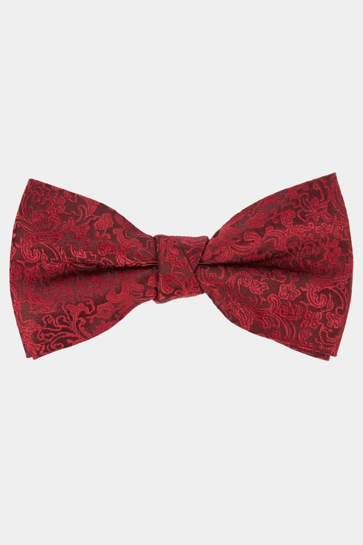 Wine Floral Swirl Bow Tie | Buy Online at Moss