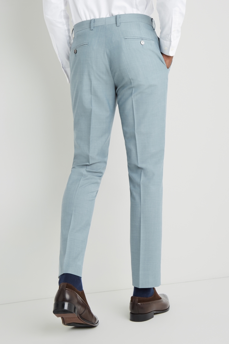 Tailored Fit Black Stretch Trousers