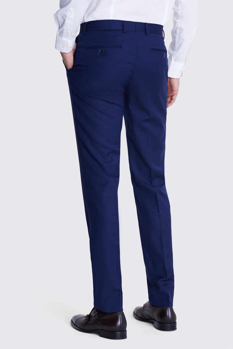 Tailored Fit Navy Twill Pants