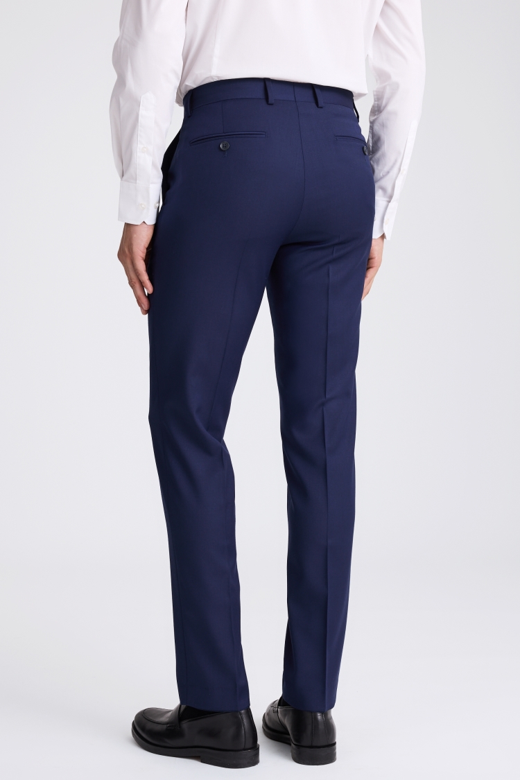 Checked 3-Piece Tailored Fit Trouser in Navy | Men's Suits | Magee 1866  Magee 1866