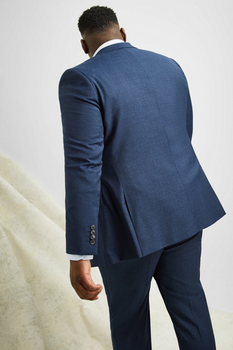 Tailored Fit Blue Houndstooth Suit