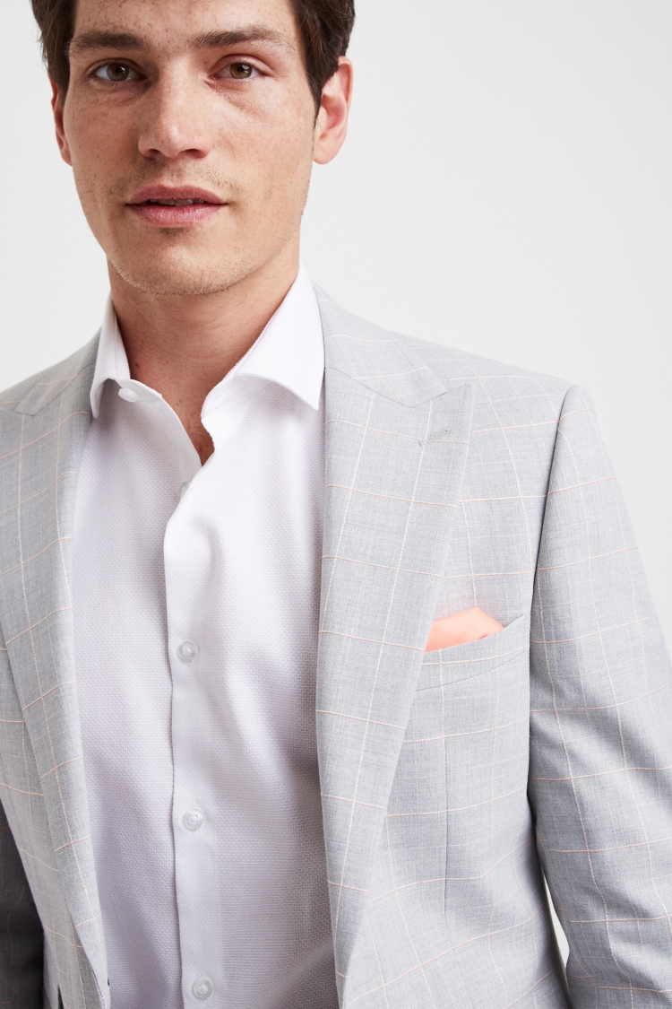 Slim Fit Grey Clementine Check Suit