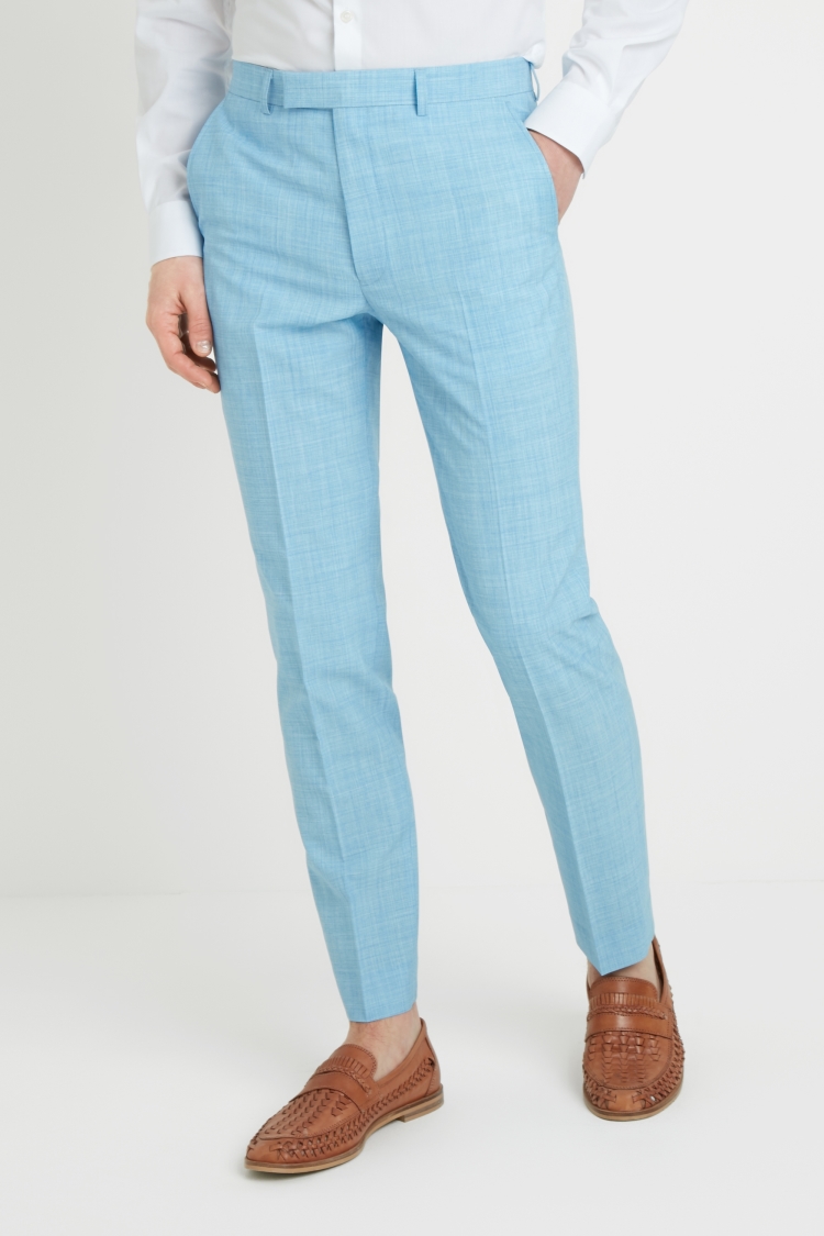 French Connection Slim Fit Light Blue Trousers