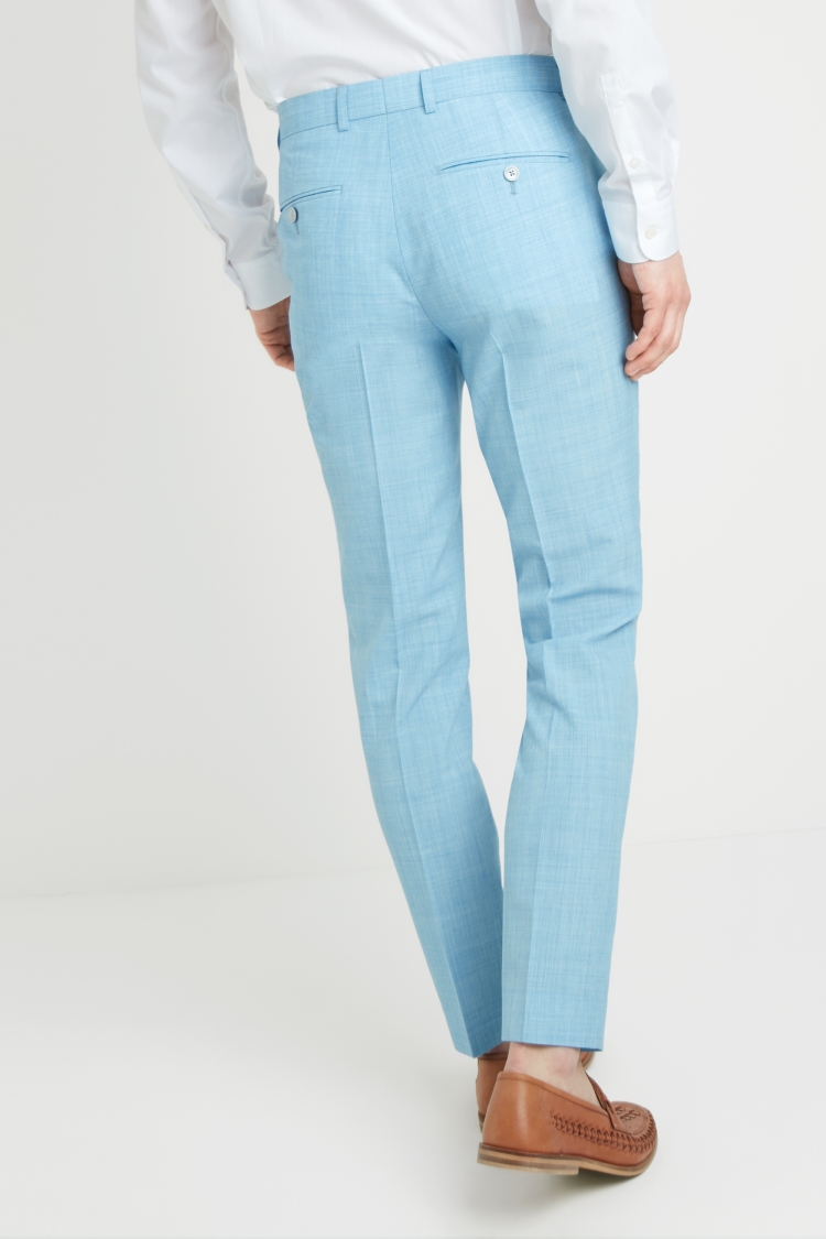 Slim Fit Light Blue Trousers