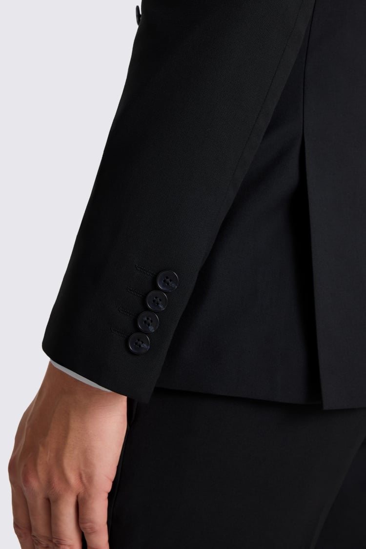 Slim Fit Black Stretch Suit