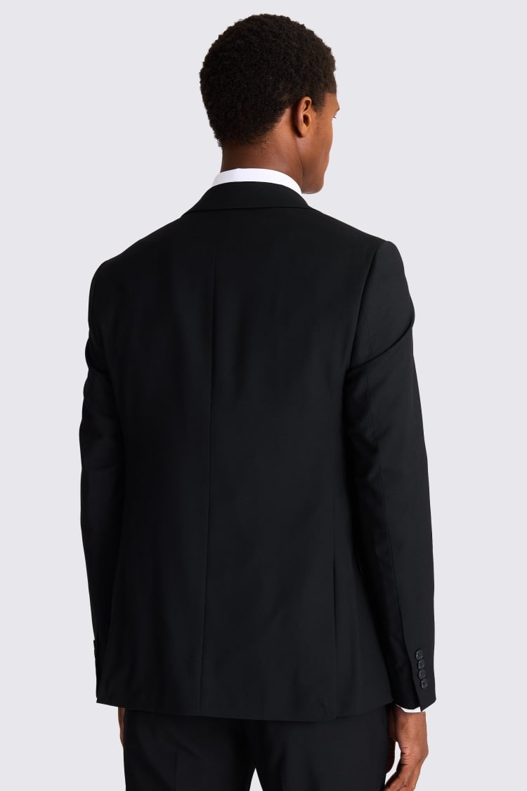 Men's Black One Button Slim Fit Suit-Funeral Suits – Flex Suits