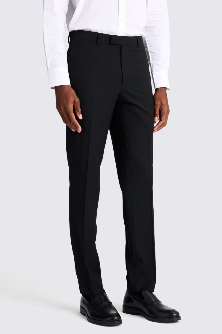 Slim Fit Black Stretch Suit