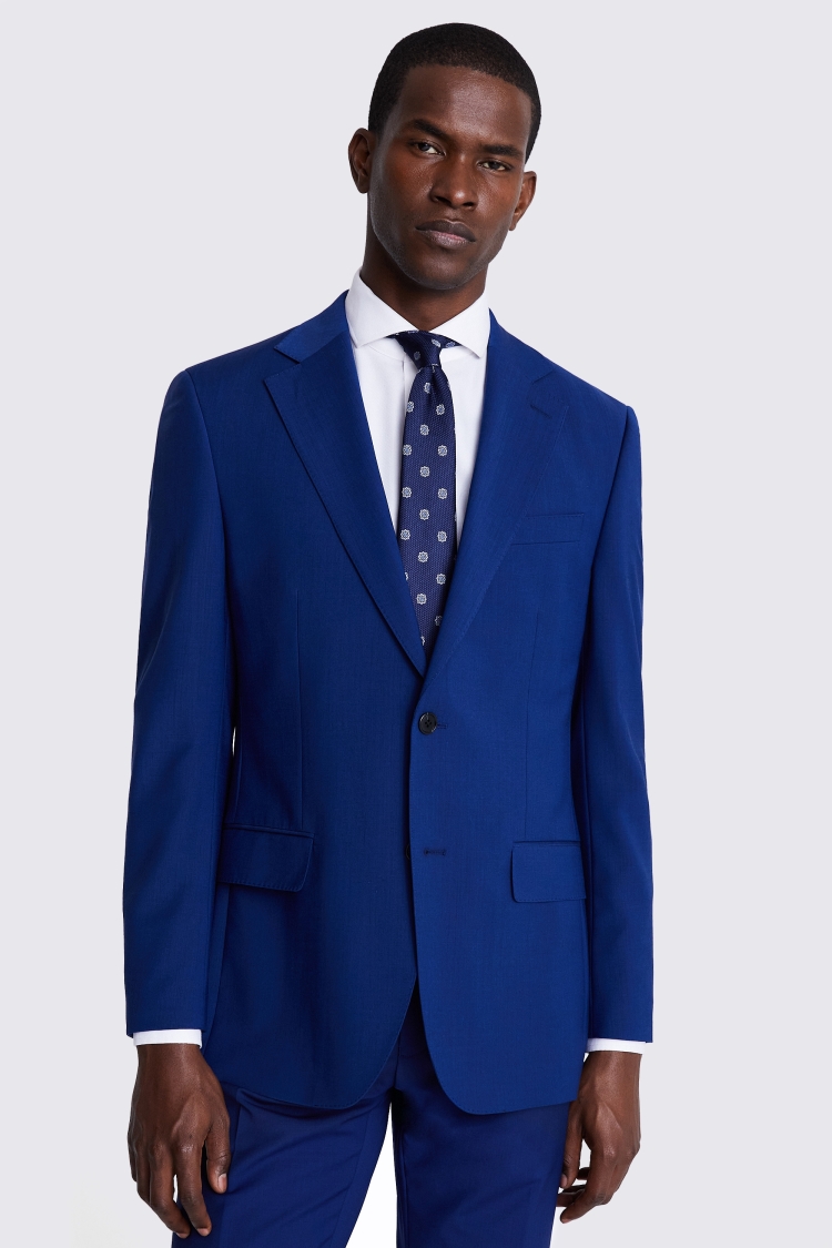 Royal blue 2025 jacket suit