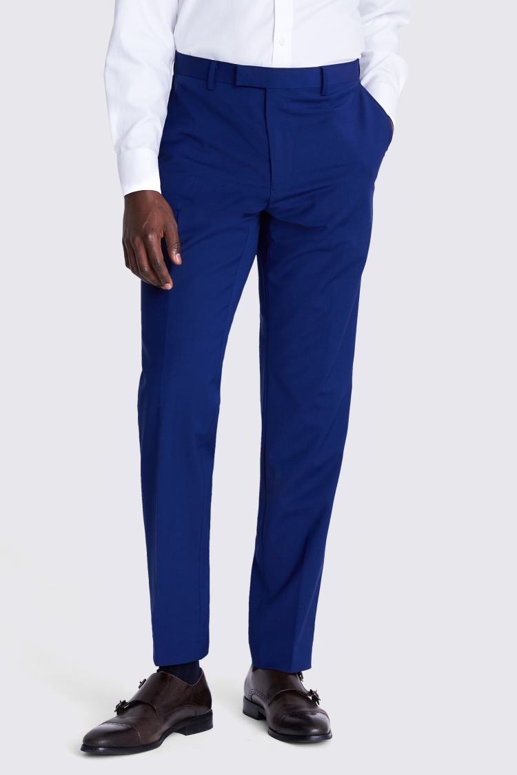 Tailored Fit Royal Blue Performance Trousers