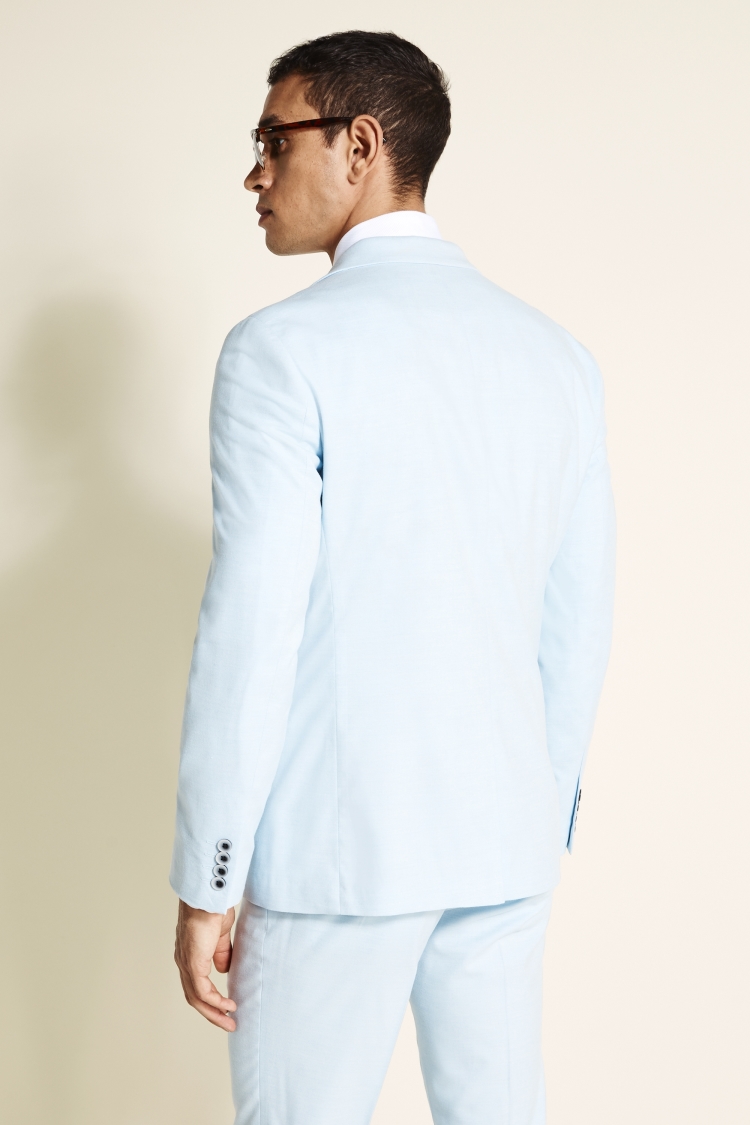 Slim Fit Sky Blue Jacket