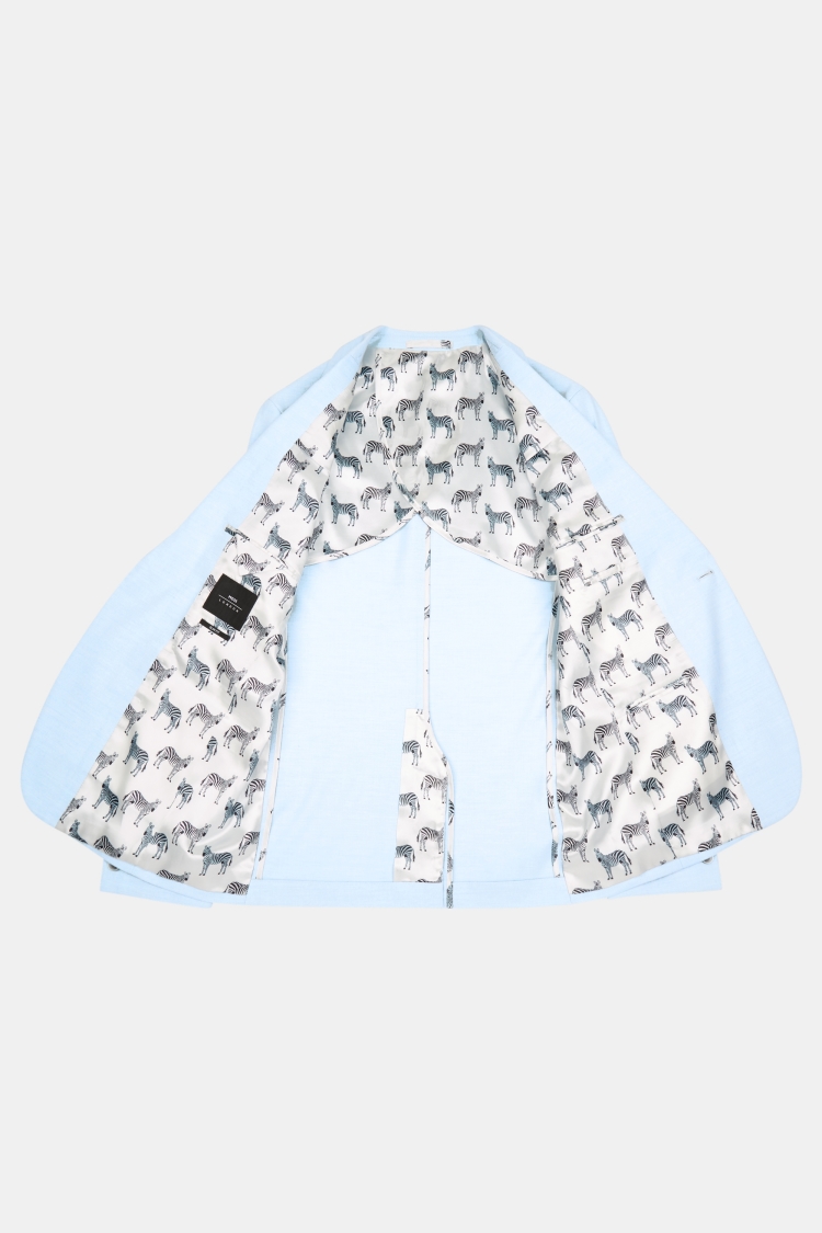 Slim Fit Sky Blue Jacket