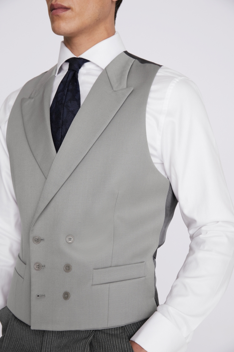 Tailored Fit Grey Waistcoat
