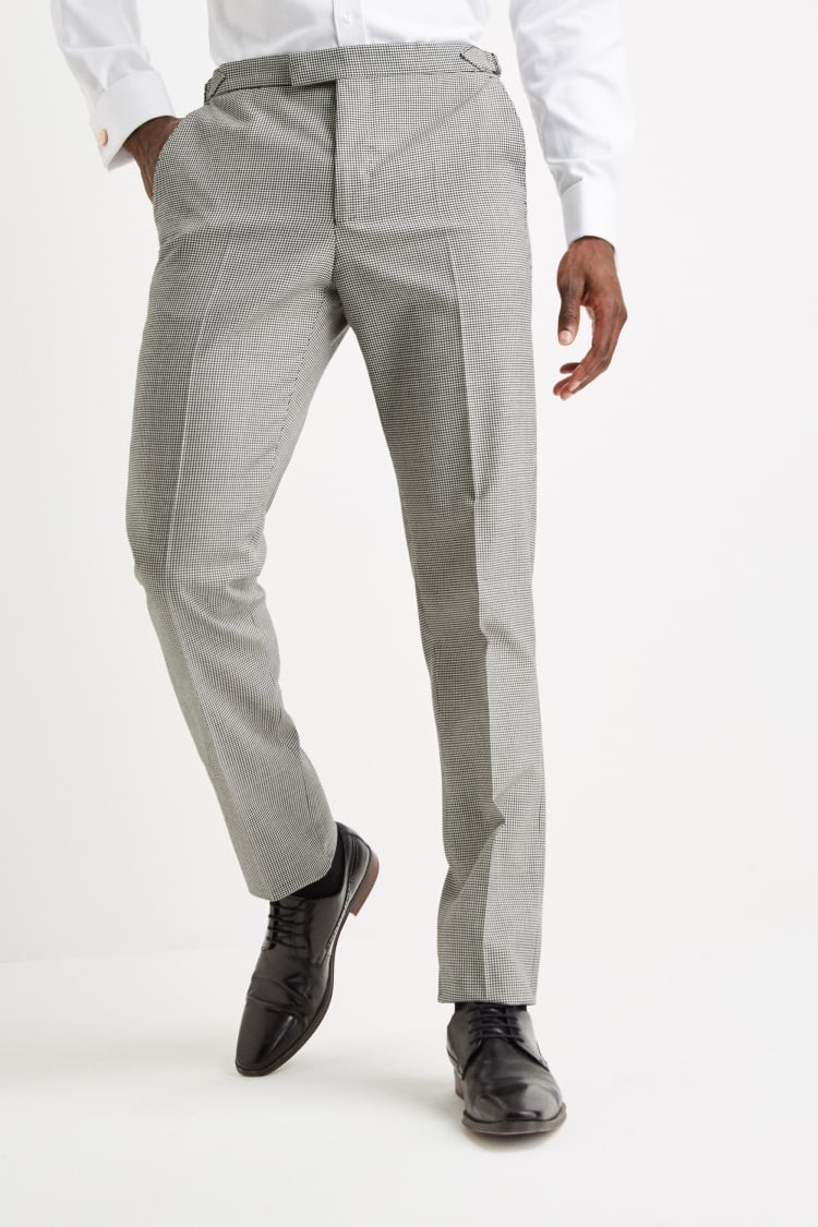 Tailored Fit Houndstooth Pants