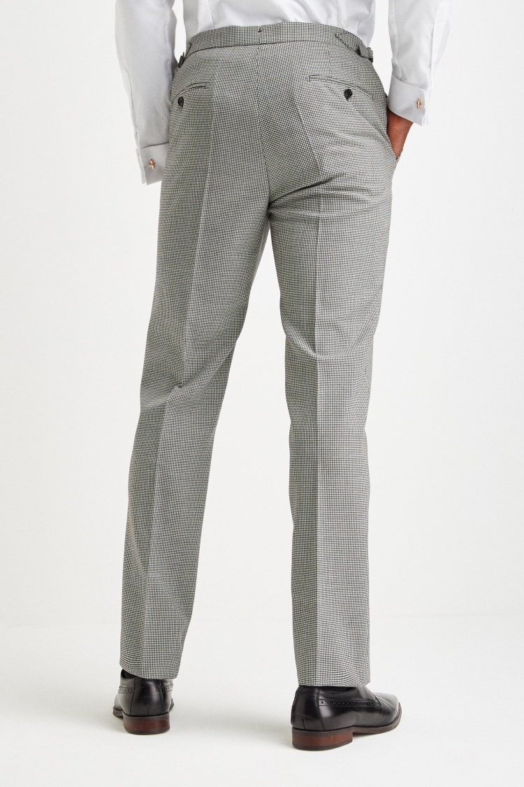 VBC - Medium Gray Houndstooth - High Twist - Side Tabs | SPIER & MACKAY