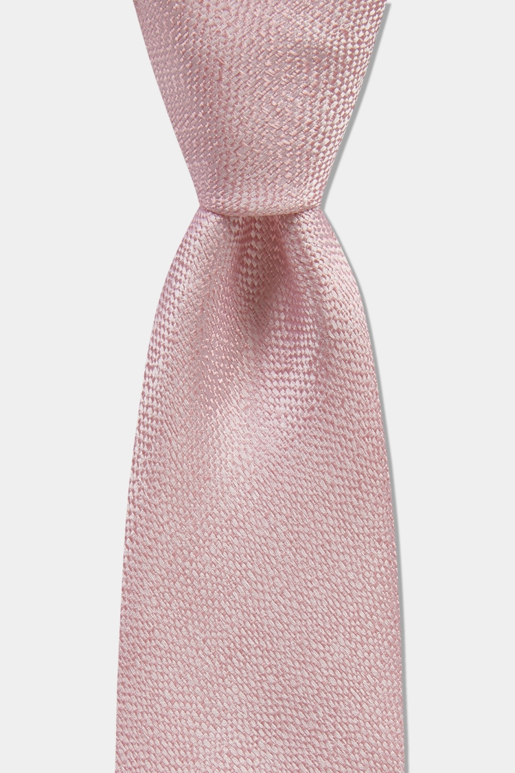 Moss 1851 Pink Melange Silk Tie