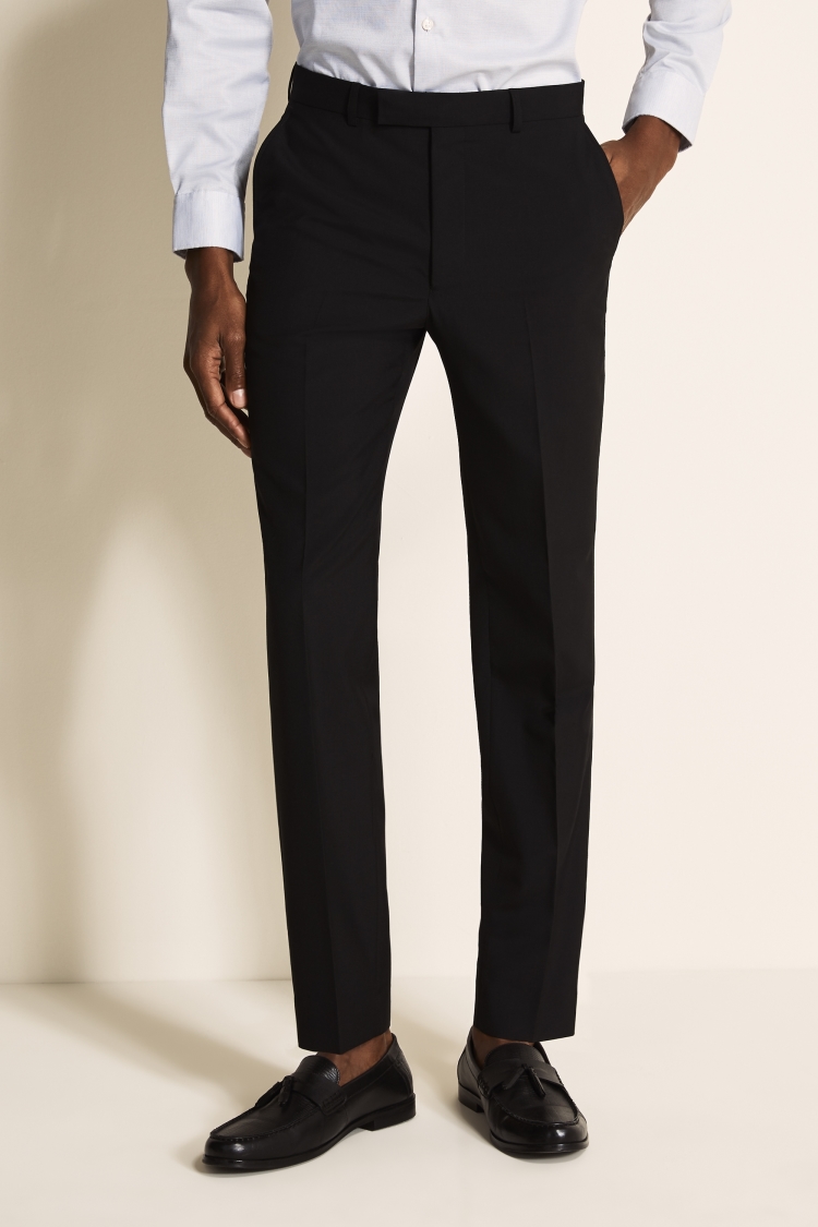 French Connection Slim Fit Black Trousers | Buy Online at Moss