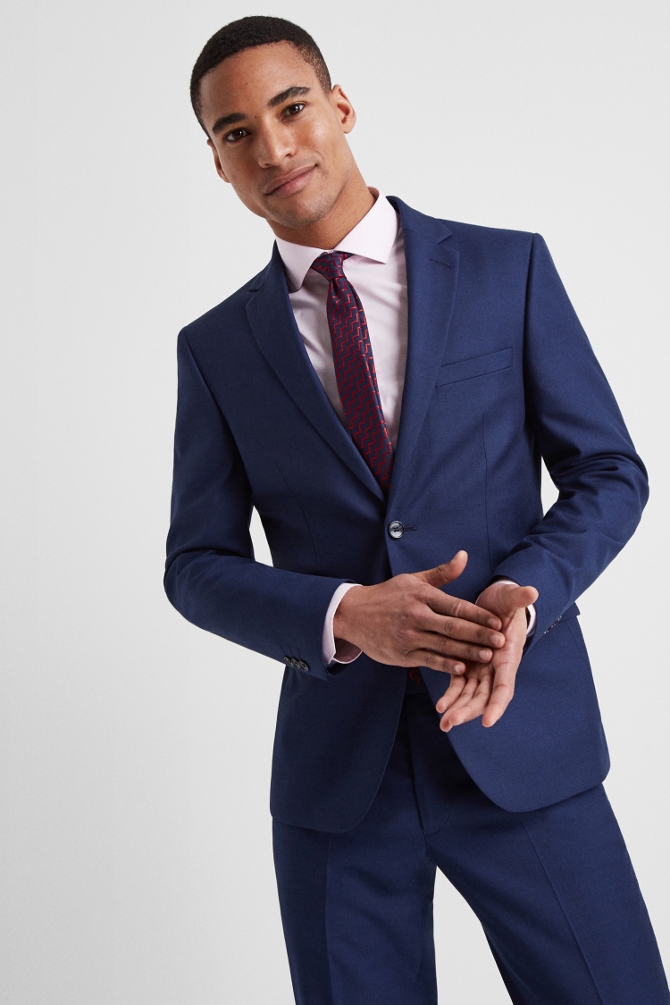 Slim Fit Blue Stretch Suit