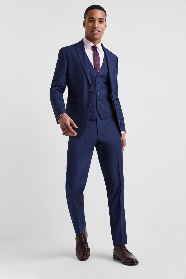 Slim Fit Blue Stretch Jacket