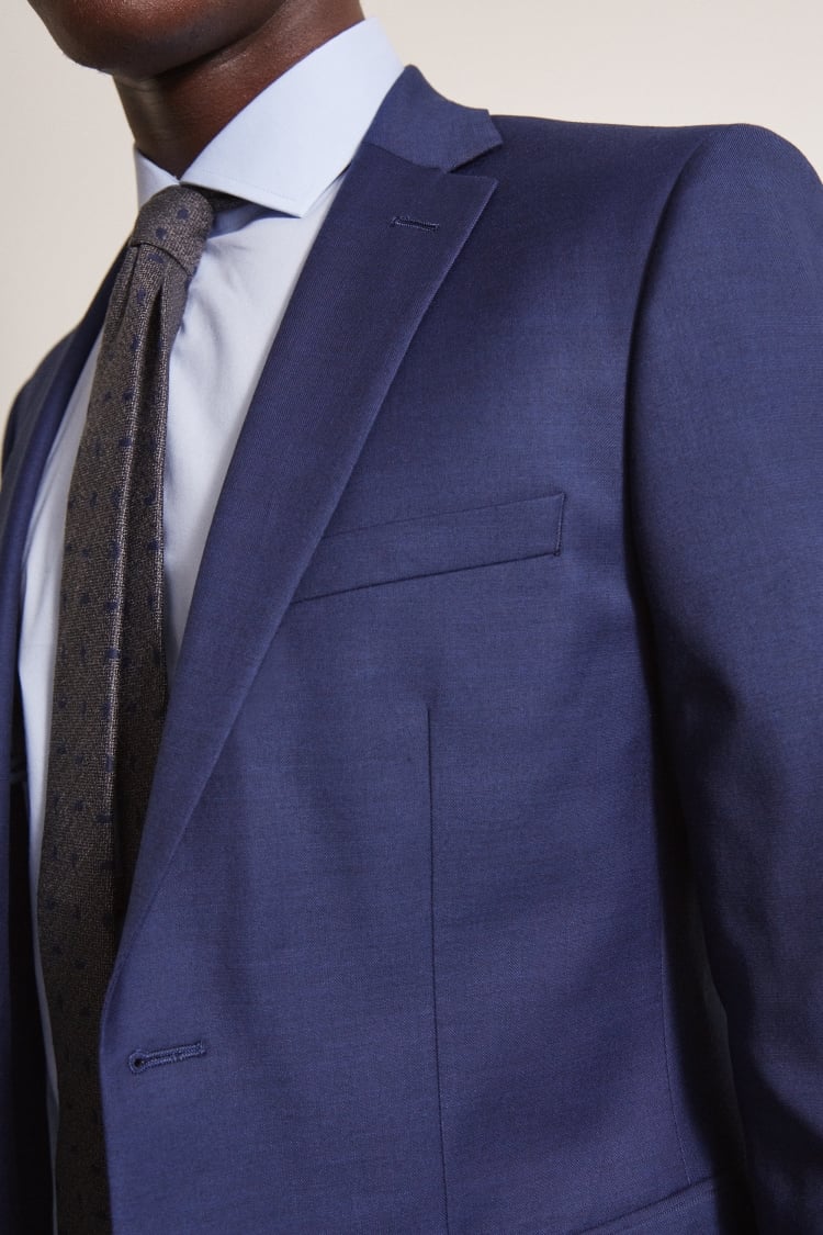 Slim Fit Blue Stretch Suit